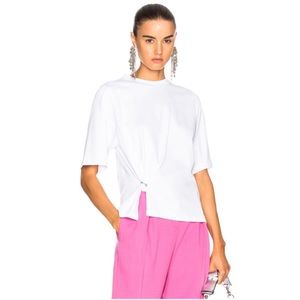 3.1 PHILLIP LIM - Short Sleeve Tee with Side Piercing - Size XS